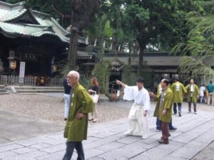 つきのみや神社の「夏越しの大祓」の様子